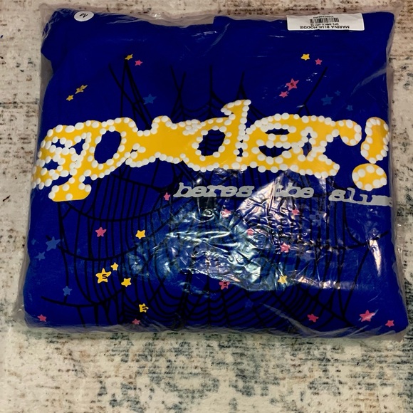 Blue Sp5der TC Hoodie Size ( M )